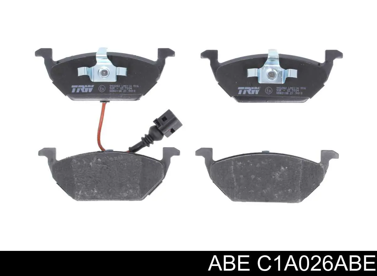 Колодки тормозные передние дисковые ABE C1A026ABE