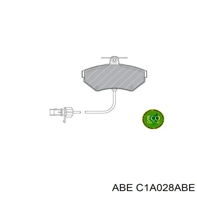 C1A028ABE ABE Колодки передние