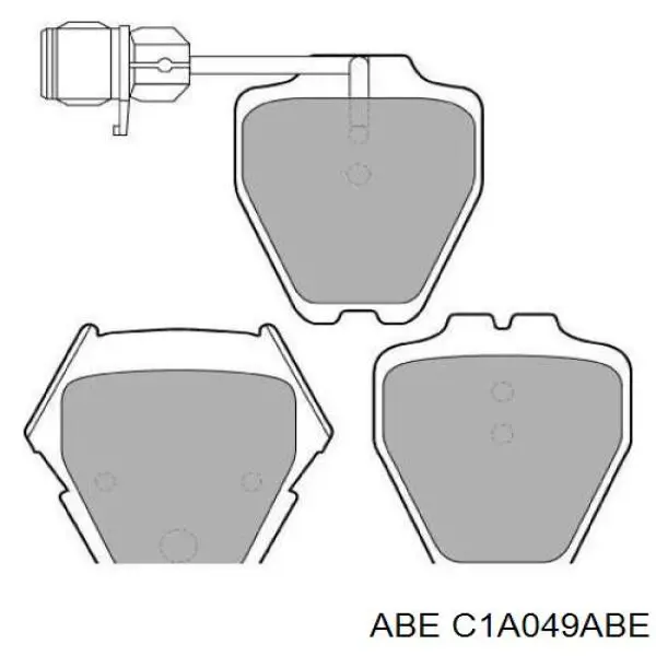 Купить C1A049ABE ABE Колодки тормозные