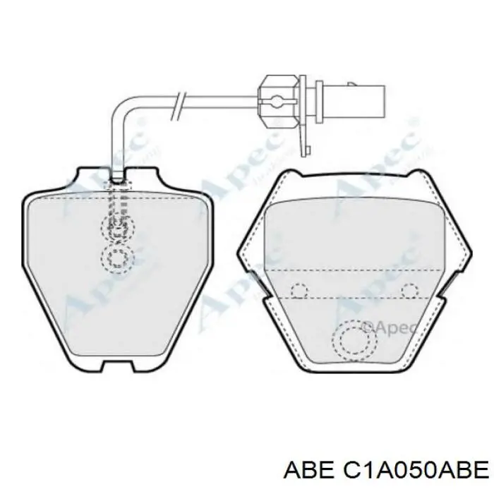 Передние тормозные колодки C1A050ABE ABE