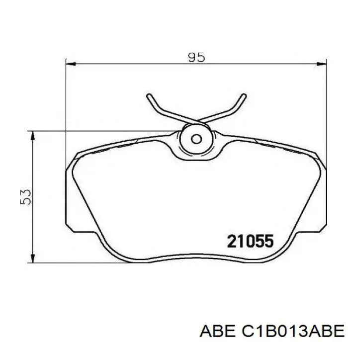 Передние тормозные колодки C1B013ABE ABE