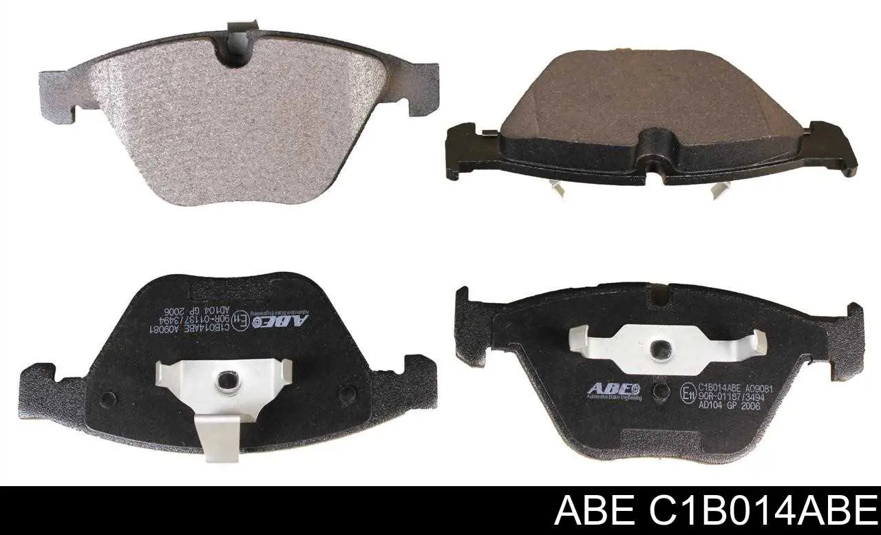 C1B014ABE ABE колодки тормозные передние дисковые