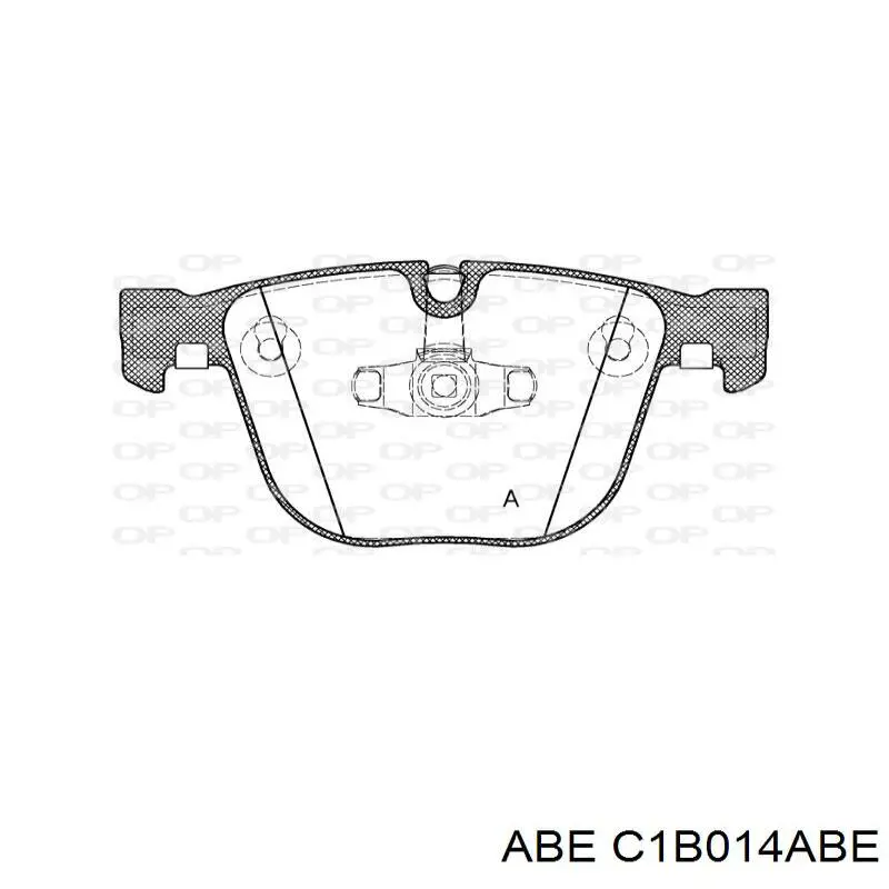 Купить C1B014ABE ABE Колодки тормозные
