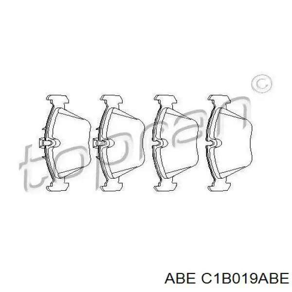 Pastillas de freno delanteras C1B019ABE ABE