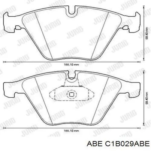 Колодки ABE C1B029ABE цена, от 32.15 USD