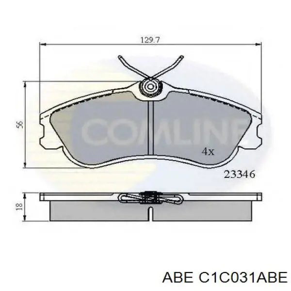 Купить C1C031ABE ABE Колодки тормозные