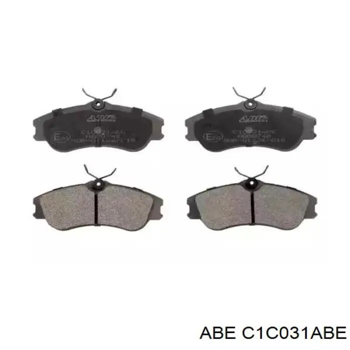 C1C031ABE ABE колодки тормозные передние дисковые