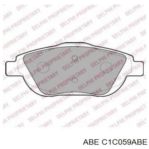 Pastillas de freno delanteras C1C059ABE ABE