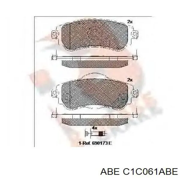 Купить C1C061ABE ABE Колодки тормозные