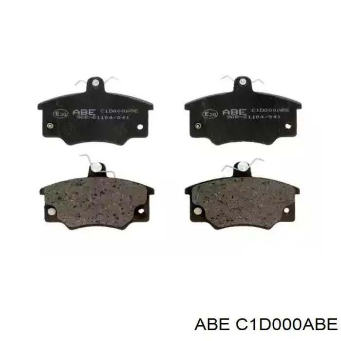 C1D000ABE ABE колодки тормозные передние дисковые