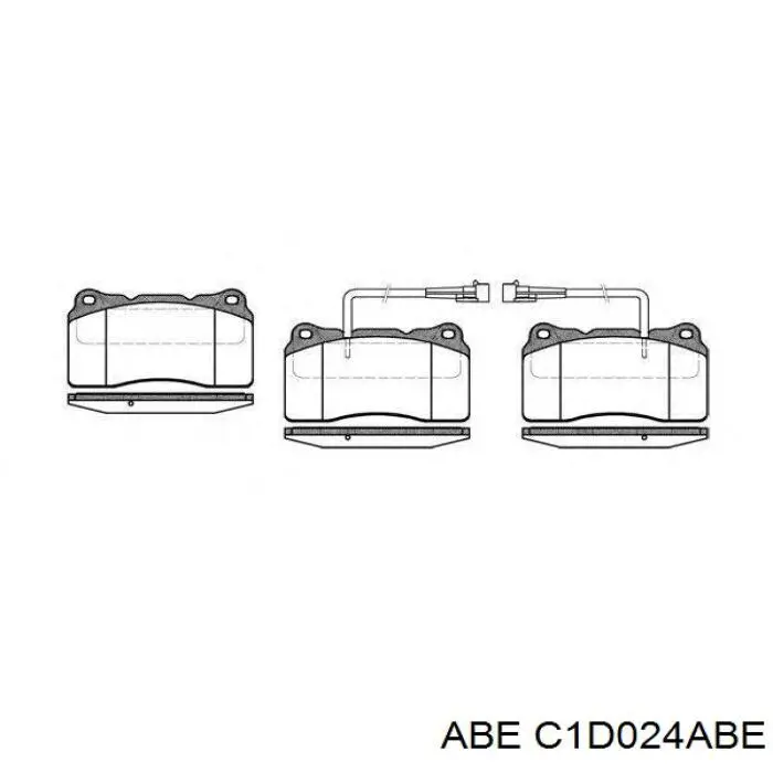 Купить C1D024ABE ABE Колодки тормозные