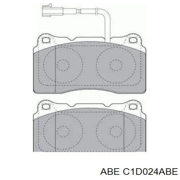 Колодки ABE C1D024ABE цена, от 29.00 USD