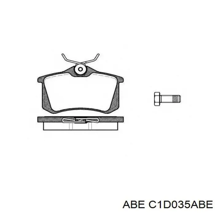Купить C1D035ABE ABE Колодки тормозные