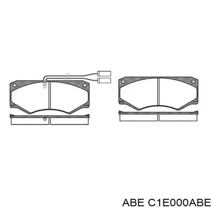 Купить C1E000ABE ABE Колодки тормозные