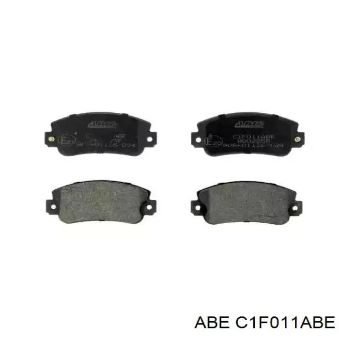 C1F011ABE ABE колодки тормозные передние дисковые