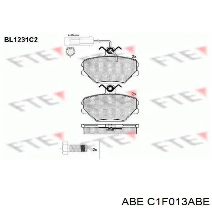 Купить C1F013ABE ABE Колодки тормозные