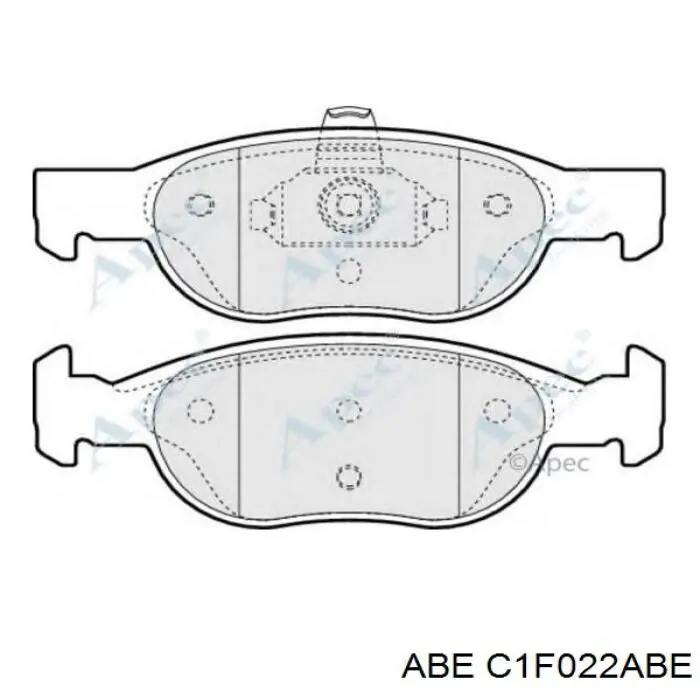 Колодки ABE C1F022ABE цена, от 16.96 USD