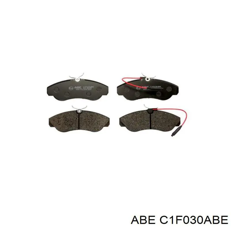C1F030ABE ABE колодки тормозные передние дисковые