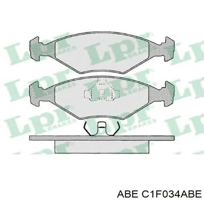 Передние тормозные колодки C1F034ABE ABE