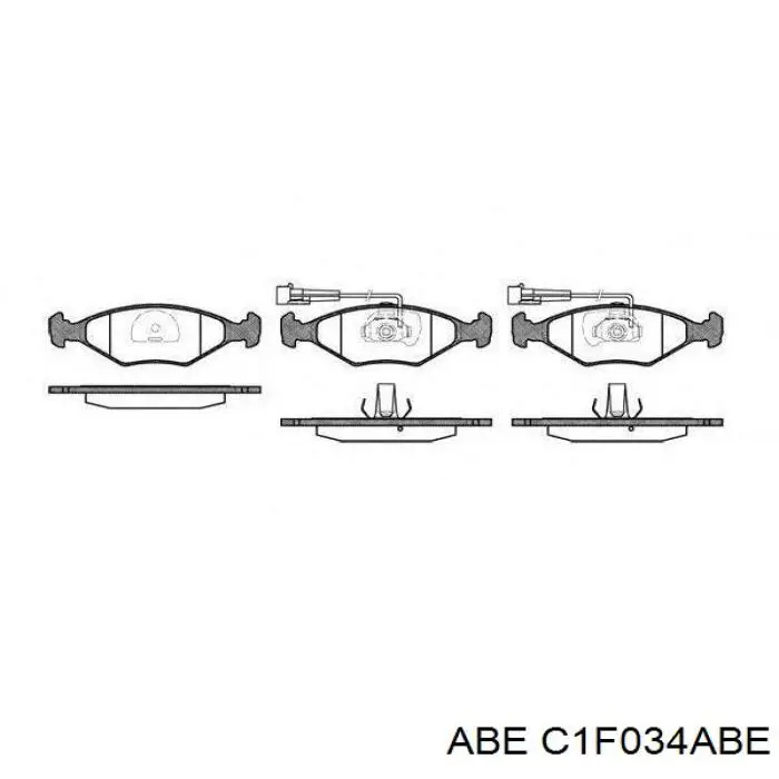 Колодки ABE C1F034ABE цена, от 16.92 USD