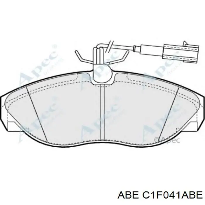 Купить C1F041ABE ABE Колодки тормозные