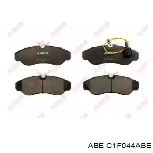 C1F044ABE ABE колодки тормозные передние дисковые