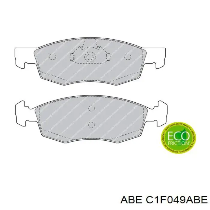 Колодки гальмівні передні, дискові C1F049ABE ABE