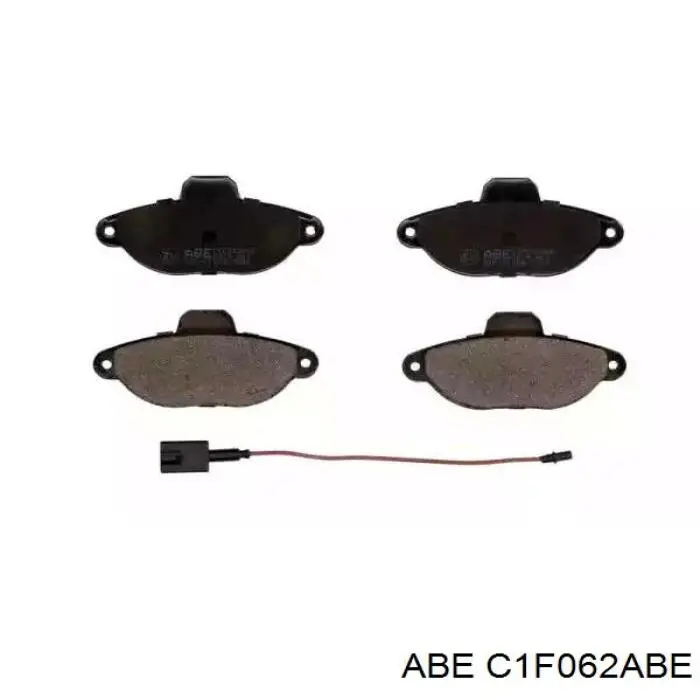 C1F062ABE ABE колодки тормозные передние дисковые