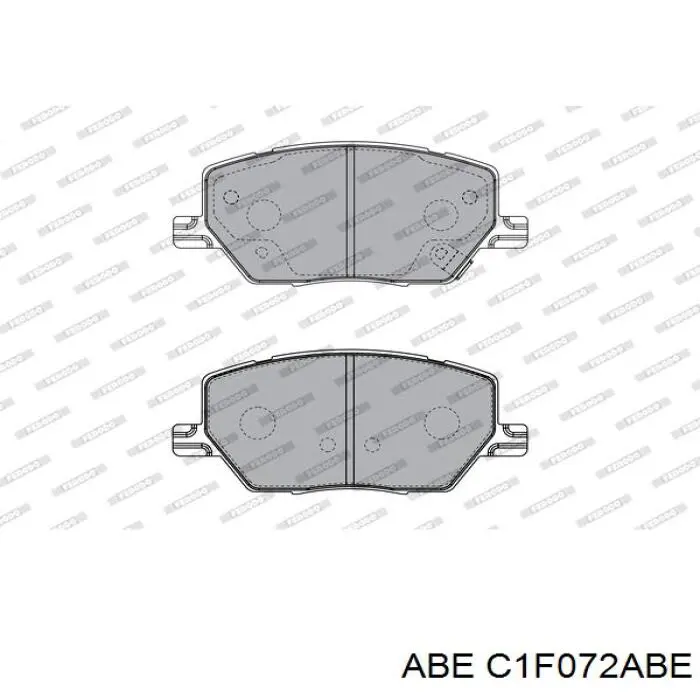C1F072ABE ABE sapatas do freio dianteiras de disco