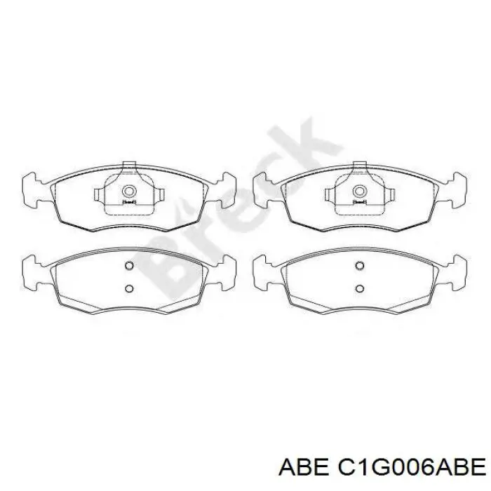 Передние тормозные колодки C1G006ABE ABE