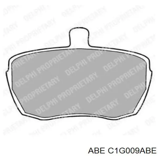 Колодки гальмівні передні, дискові C1G009ABE ABE