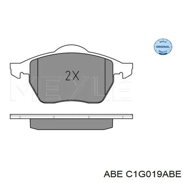Купить C1G019ABE ABE Колодки тормозные