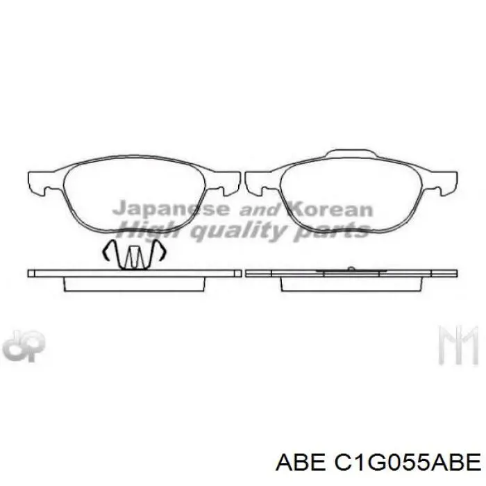 C1G055ABE ABE Колодки передние