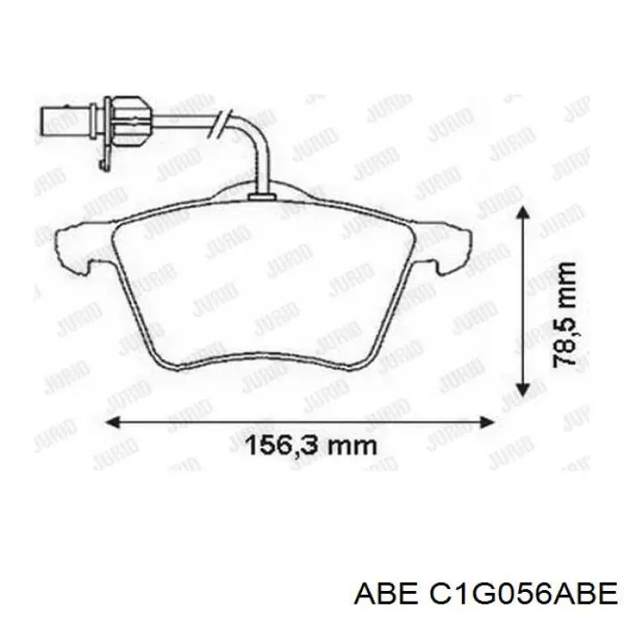Купить C1G056ABE ABE Колодки тормозные