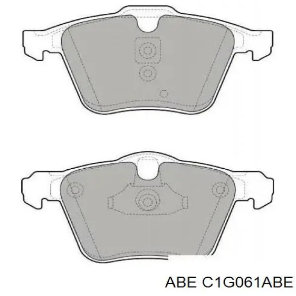 Передние тормозные колодки C1G061ABE ABE