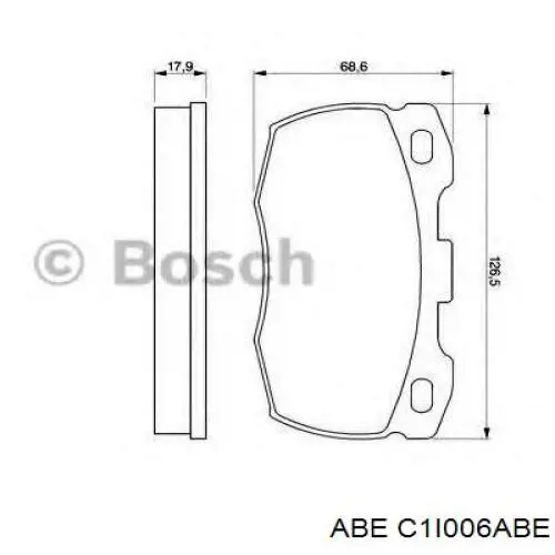 Колодки ABE C1I006ABE цена, от 22.68 USD
