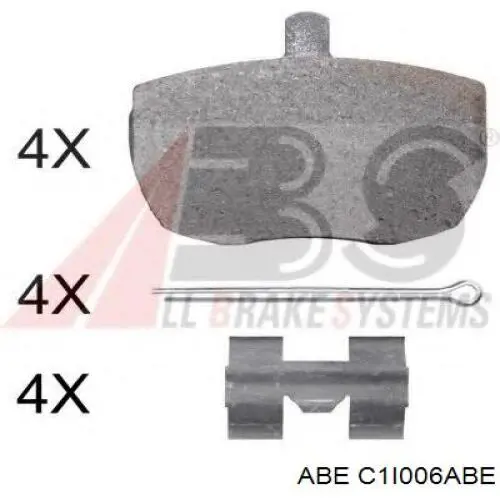 Купить C1I006ABE ABE Колодки тормозные