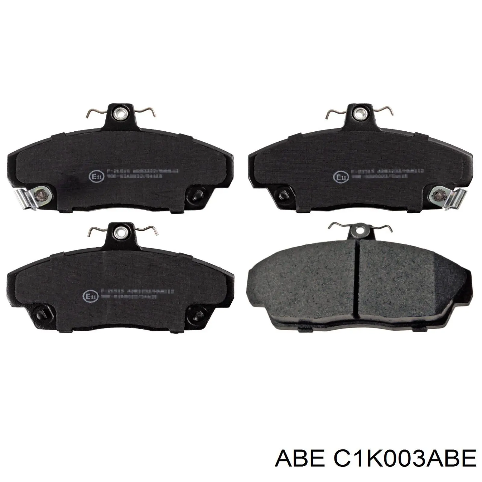 C1K003ABE ABE колодки тормозные передние дисковые
