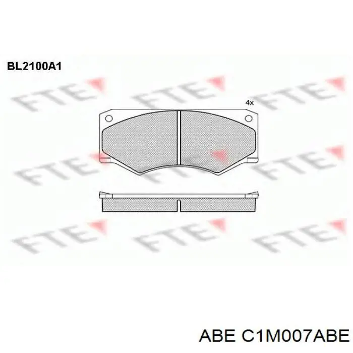 Передние тормозные колодки C1M007ABE ABE