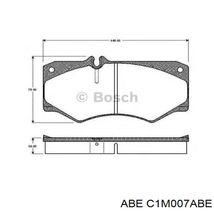 Тормозные колодки ABE C1M007ABE