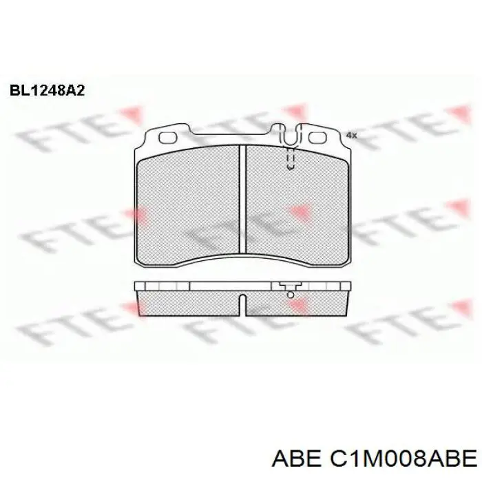 Тормозные колодки ABE C1M008ABE