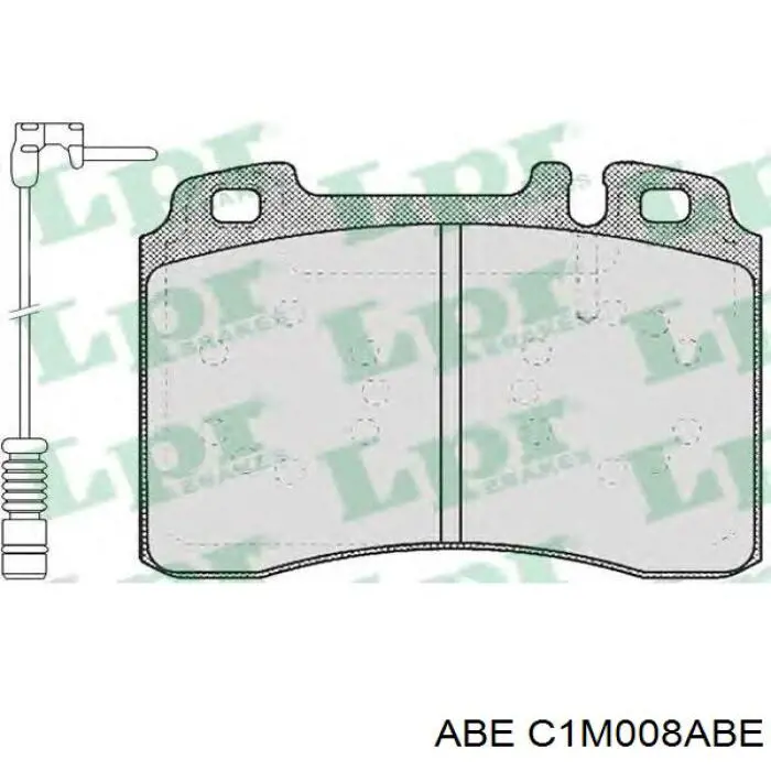 C1M008ABE ABE Колодки передние