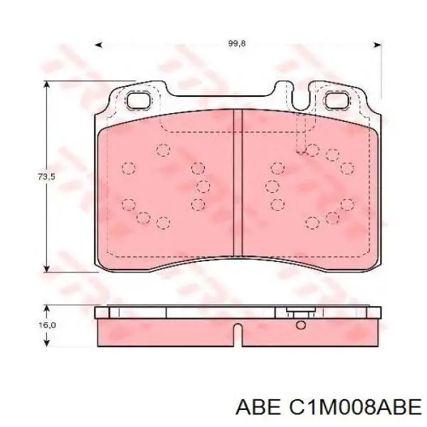 Колодки ABE C1M008ABE цена, от 20.27 USD