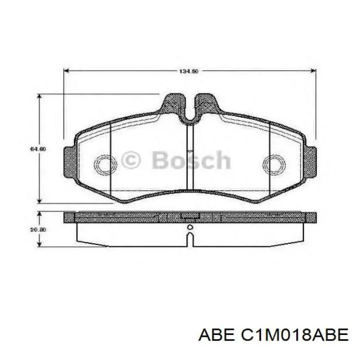 Купить C1M018ABE ABE Колодки тормозные