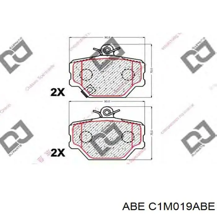 Передние тормозные колодки C1M019ABE ABE