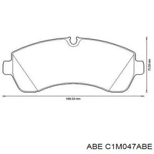 Колодки ABE C1M047ABE цена, от 29.27 USD