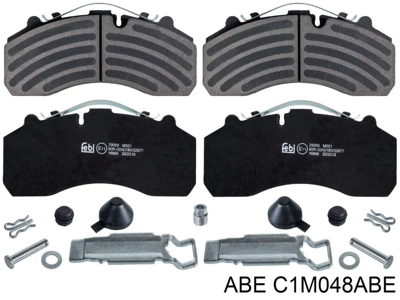 Колодки гальмові задні, дискові C1M048ABE ABE