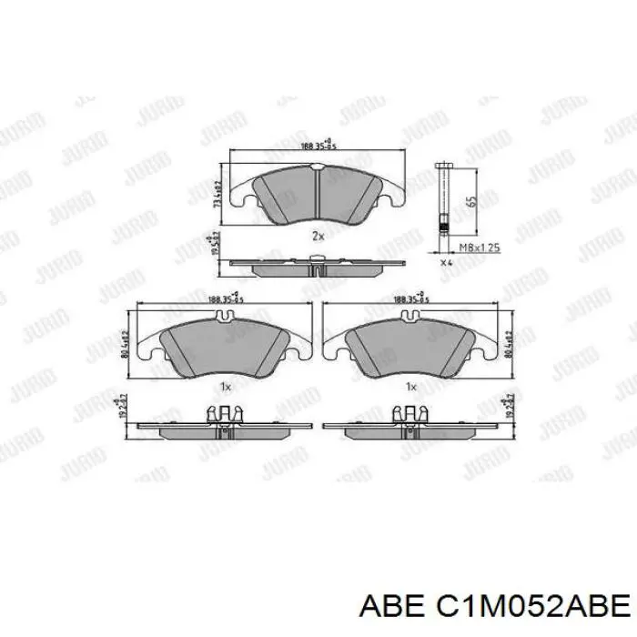 Колодки ABE C1M052ABE цена, от 29.99 USD