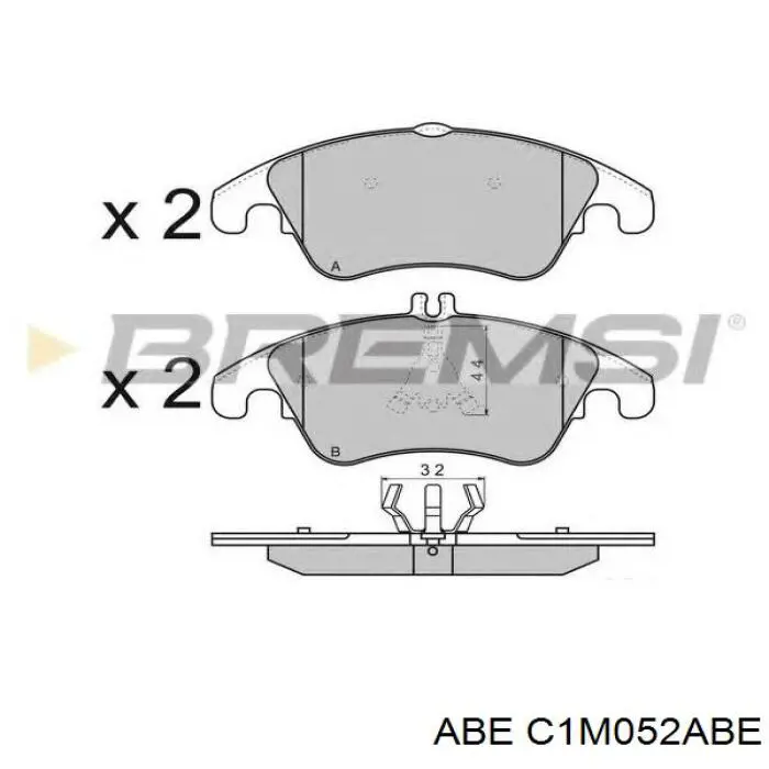 Купить C1M052ABE ABE Колодки тормозные