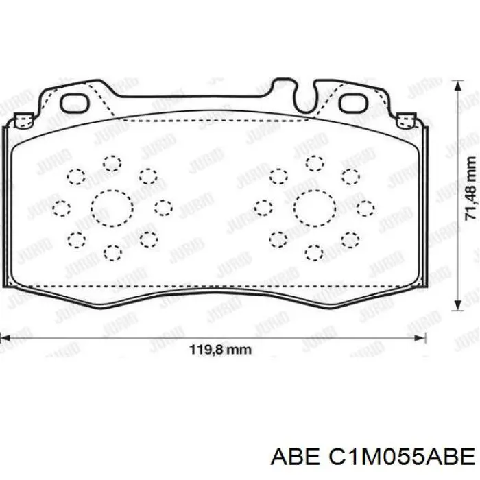 Купить C1M055ABE ABE Колодки тормозные